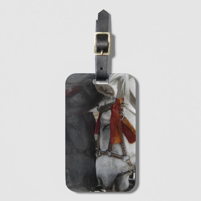 Carriage Horse Luggage Tag (Front Vertical)