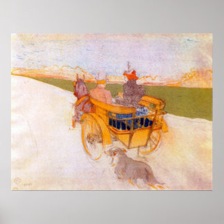 Carriage with Dog by Toulouse-Lautrec Poster