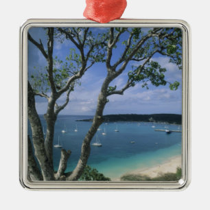 Carribean, Anguilla Island, Road Bay Harbour. Metal Tree Decoration