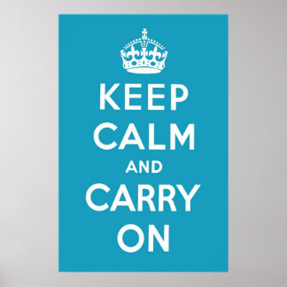 Carribean Blue Poster