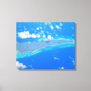 CARRIBEAN SEA #1 ON CANVAS 20 "x 16" Print