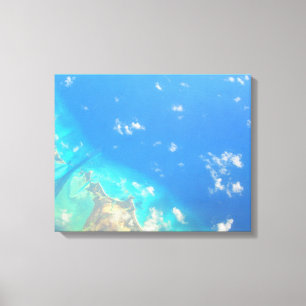 CARRIBEAN SEA #3 ON CANVAS 20 "x 16" Print