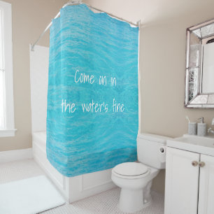 Carribean water  shower curtain