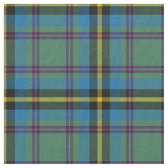 Carrick Hunting Tartan Fabric (Close Up)