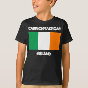 Carrickmacross, Ireland with Irish flag kids T-Shirt
