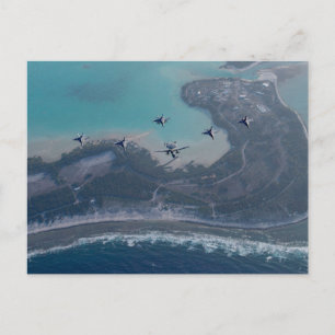 Carrier Air Wing 17 Over Wake Island Postcard