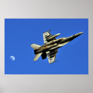 Carrier F-18 Rollover Poster