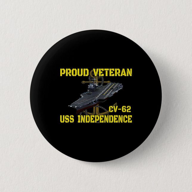 Carrier Uss Independence Cv-62 Veterans Day Father 6 Cm Round Badge (Front)