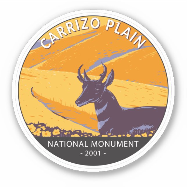 Carrizo Plain National Monument Vintage Circle (Front)