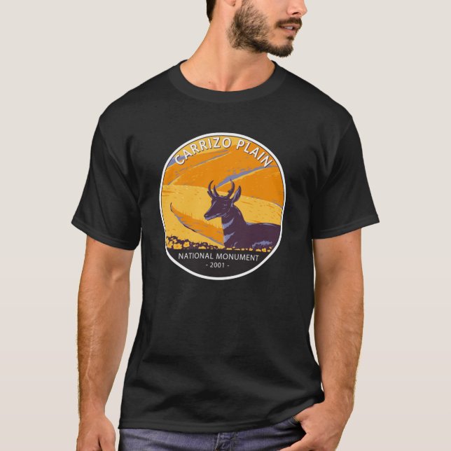 Carrizo Plain National Monument Vintage Circle T-Shirt (Front)
