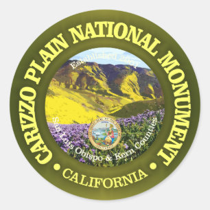 Carrizo Plain (NM) Classic Round Sticker
