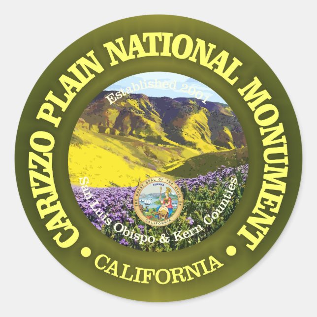 Carrizo Plain (NM) Classic Round Sticker (Front)