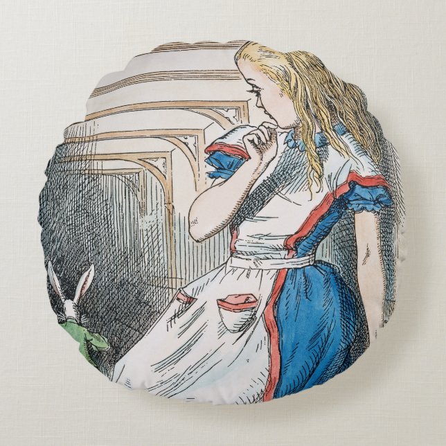 Carroll: Alice, 1865 Round Cushion (Front)