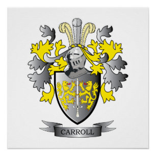 Carroll Coat of Arms Poster