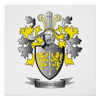 Carroll Coat of Arms Poster