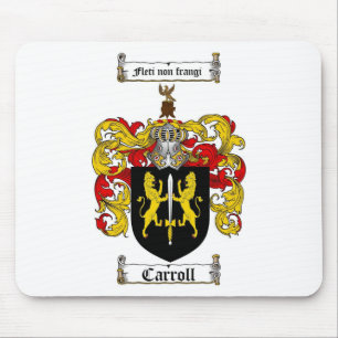 CARROLL FAMILY CREST -  CARROLL COAT OF ARMS MOUSE MAT