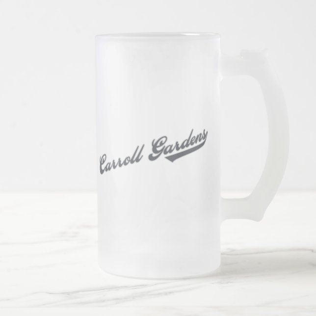 Carroll Gardens Frosted Glass Beer Mug (Right)
