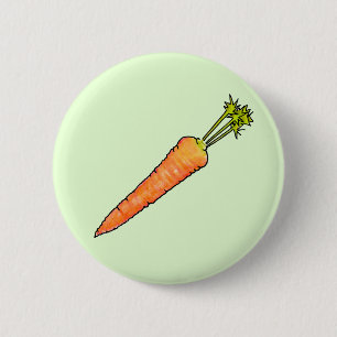 Carrot 6 Cm Round Badge