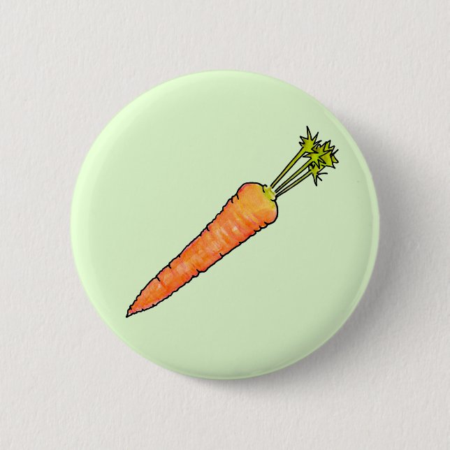 Carrot 6 Cm Round Badge (Front)