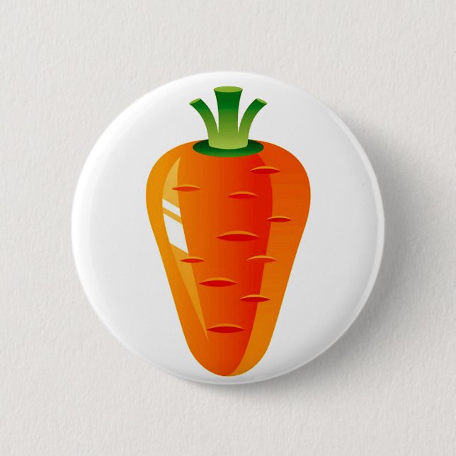 Carrot 6 Cm Round Badge (Front)