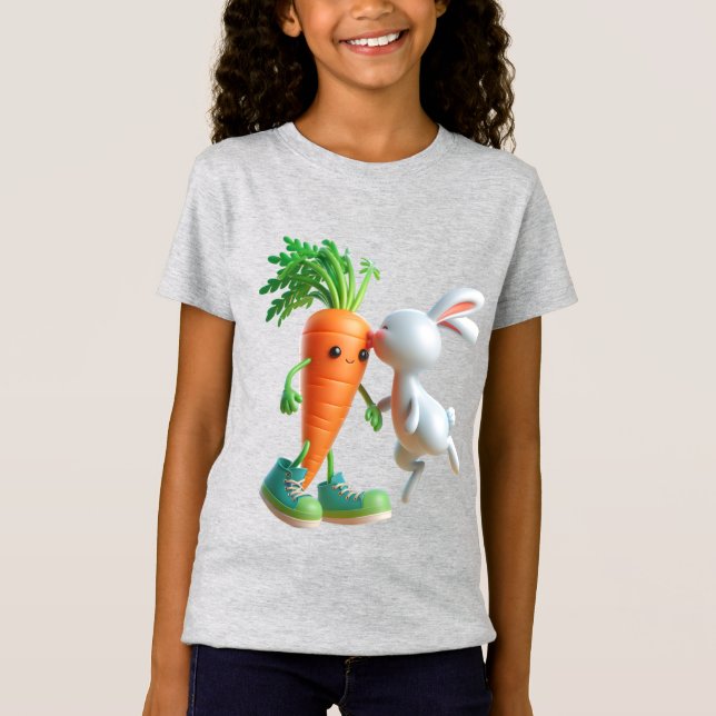  Carrot and Rabbit T-Shirt (Front)