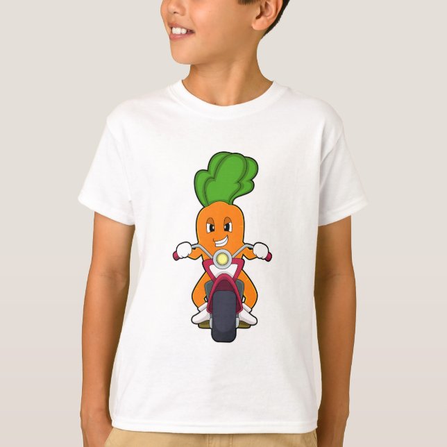 Carrot as Biker with Motorcycle.PNG T-Shirt (Front)