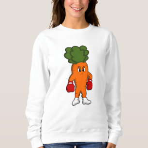Carrot as Boxer with Boxing gloves Sweatshirt
