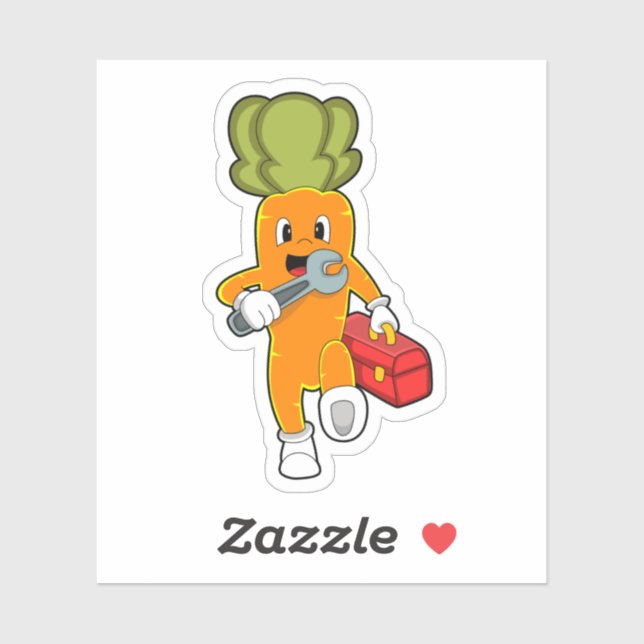 Carrot as Mechanic with Toolbox (Sheet)