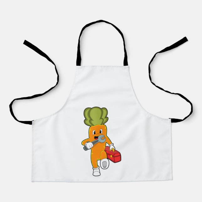 Carrot as Mechanic with Toolbox Apron (Front)