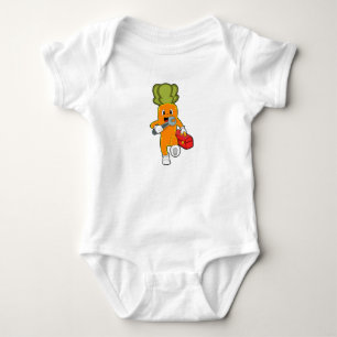 Carrot as Mechanic with Toolbox Baby Bodysuit