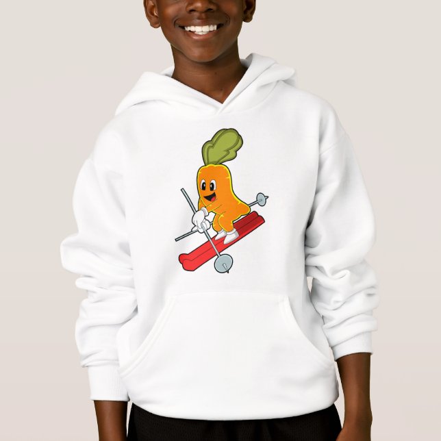 Carrot as Skier with Ski (Front)