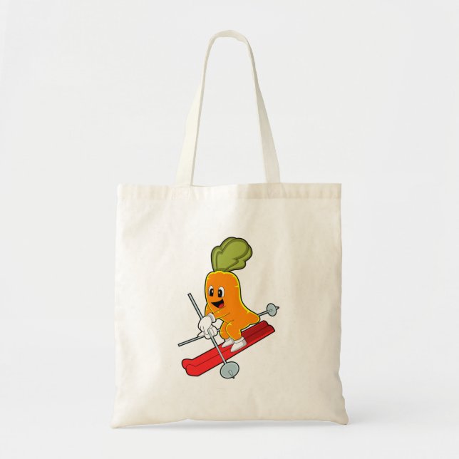Carrot as Skier with Ski Tote Bag (Front)