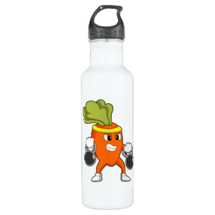 Carrot at Fitness with Dumbbells 710 Ml Water Bottle