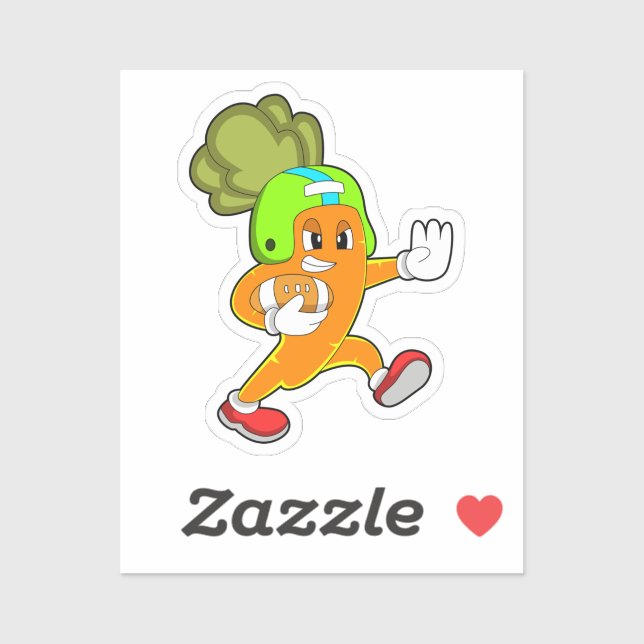 Carrot at Football Sports (Sheet)
