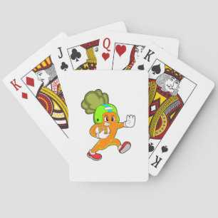 Carrot at Football Sports Playing Cards