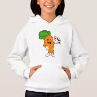 Carrot at Poker with Poker cards
