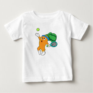 Carrot at Tennis with Tennis racket Baby T-Shirt