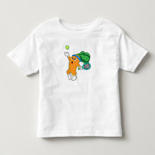 Carrot at Tennis with Tennis racket Toddler T-Shirt