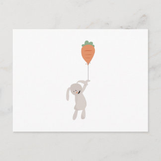 Carrot Balloon Postcard