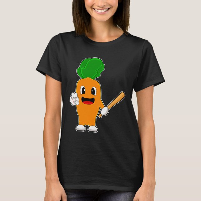 Carrot Baseball Baseball bat T-Shirt (Front)