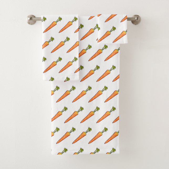 Carrot Bath Towel Set (Insitu)