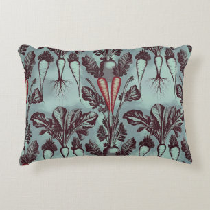 Carrot Beet Radish Parsnip Root System Botanical Decorative Cushion