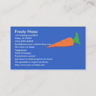 Carrot business cards