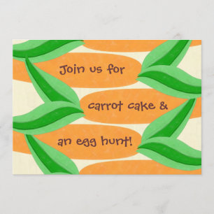Carrot Cake and an Egg Hunt Easter Invitation