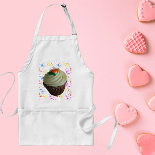 Carrot Cake Cupcake with Confetti Standard Apron