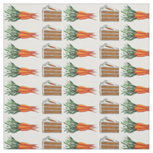 Carrot Cake Slice Fresh Orange Carrots Bunch Food Fabric