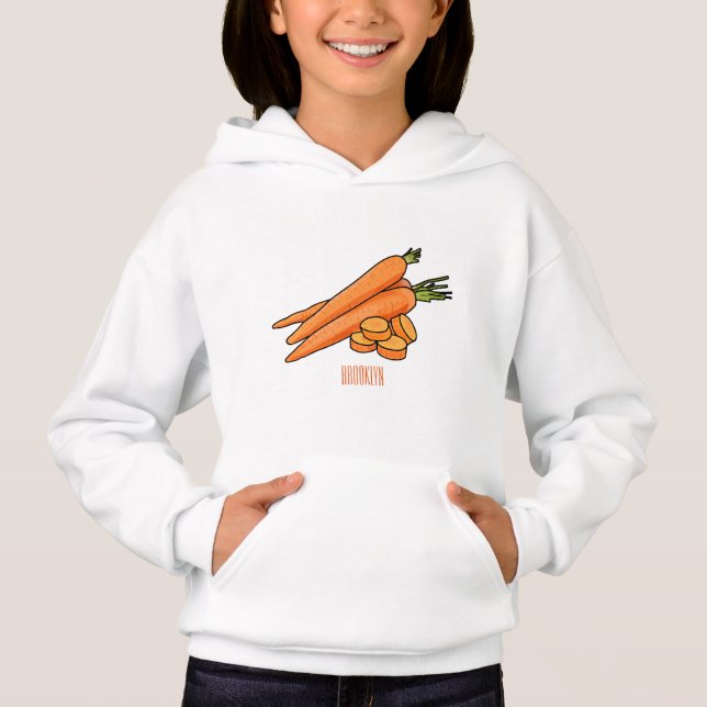 Carrot cartoon illustration (Front)