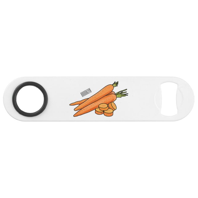 Carrot cartoon illustration (Front (Horizontal))