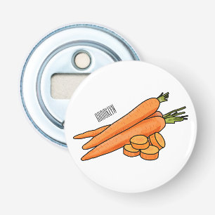 Carrot cartoon illustration bottle opener
