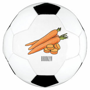 Carrot cartoon illustration football